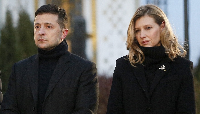 Presiden dan Ibu Negara Ukraina. Foto: The Times of Israel