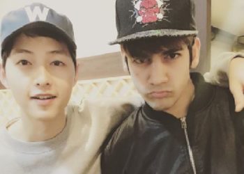 Ali dan Song Jong Ki. Foto: Instagram @sundubuali