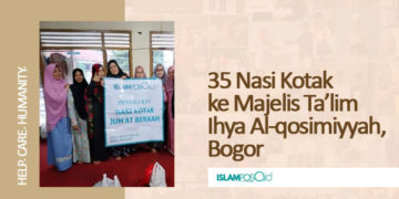 35 Nasi Kotak ke Majelis Ta’lim Ihya Alqosimiyyah, Bogor 1