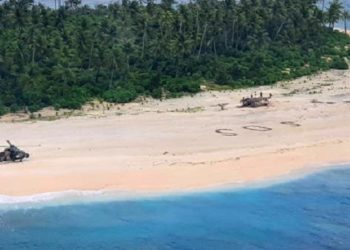 3 pria diselamatkan dari pulau terpencil. Foto: Alarabiya