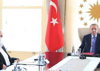 Erdogan menerima kunjungan delegasi Hamas di Ankara. Foto: PIC