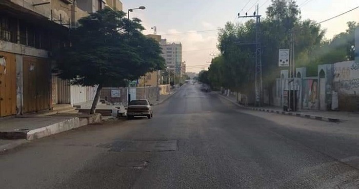 Jalanan Gaza terlihat sepi. Foto: PIC