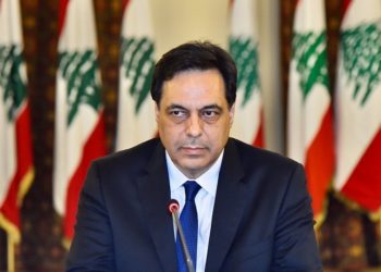 Perdana Menteri Lebanon Hassan Diab resmi mengundurkan diri. Foto: MEMO
