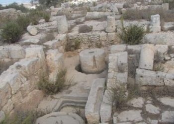 Situs arkeologi Deir Samaan. Foto: WAFA