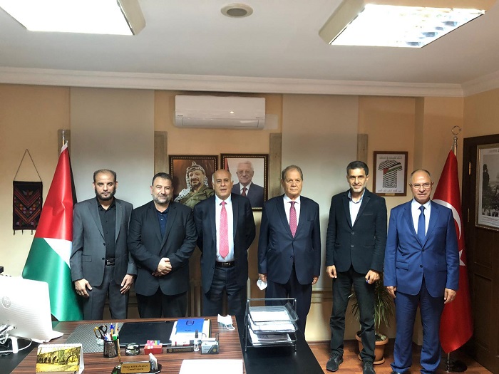 Delegasi Fatah dan Hamas bertemu di Turki. Foto: WAFA
