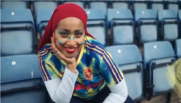 Salma Rahman. Foto: Tangkapan layar video Instagram Adidas Football