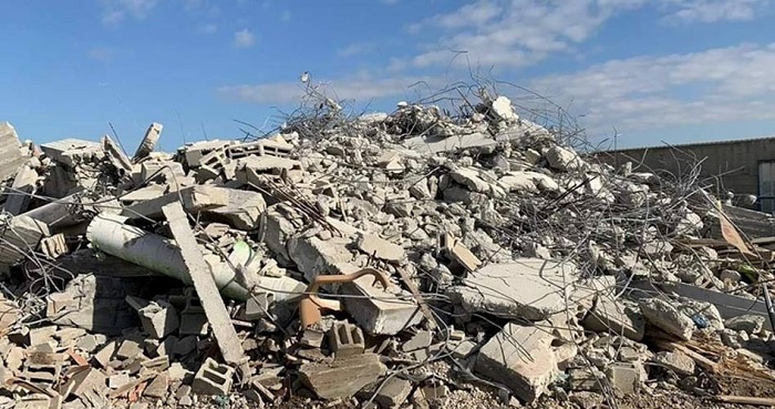 Bangunan Palestina hancur. Foto: PIC