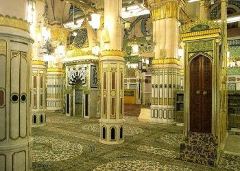 Kematian dan Pemakaman Nabi Muhammad ﷺ, Abu Bakar dan Umar, Mihrab Masjid Nabawi