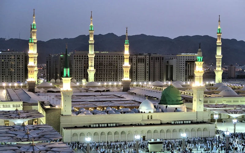 masjid nabawi, Warna Hijau untuk Penyembuhan