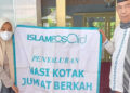 IslamposAid Salurkan Nasi Kotak Jumat ke Masjid Nurul Yaqin, Bogor, Jawa Barat Senilai 700 Ribu 4 jompo, islamposaid,