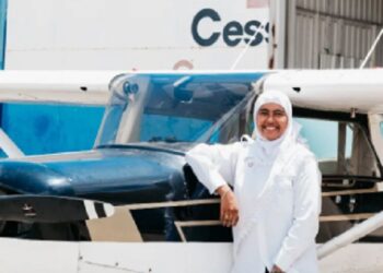 muslimah Hassanah al-Saba pilot wanita