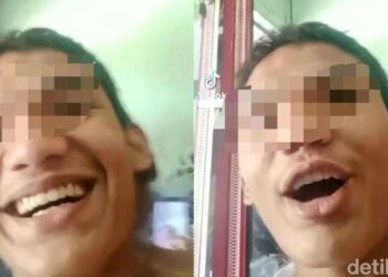 Tangkapan layar video viral seorang pria menghujat Jokowi di Riau. (Foto: Tangkapan Layar)