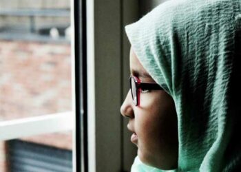 shalat, anak, perempuan, anak, mata