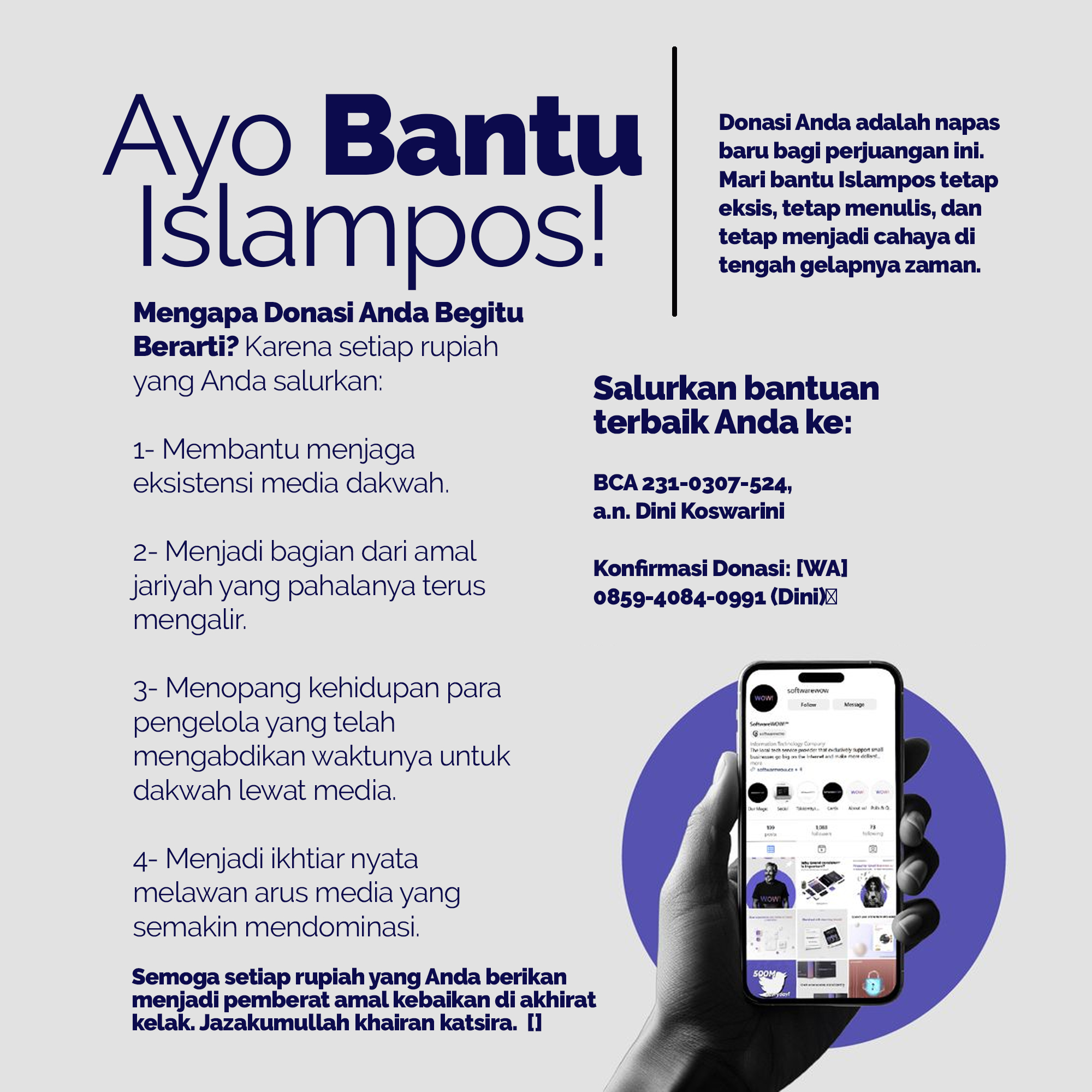 Laporan Donasi Islampos Juli 2025: Alhamdulillah, Sudah Terkumpul Rp2.390.999! 6 dosa